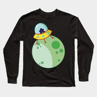 Spaceship Meeple Long Sleeve T-Shirt